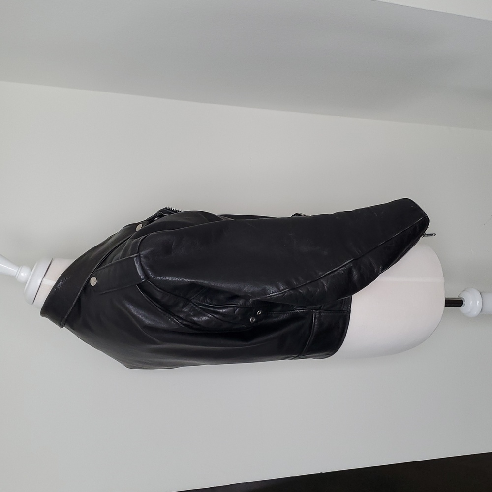 Vintage Schott Perfecto Womens 108W '90s Black Leather Motorcycle Jacket Sz 12 - Picture 9 of 16